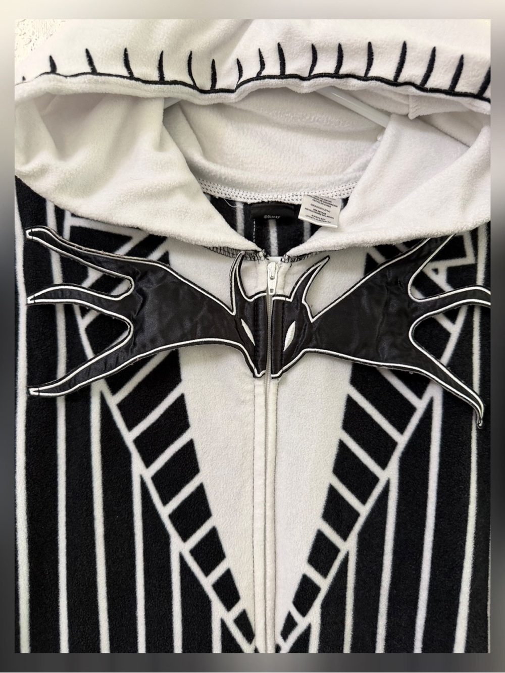 Disney The Nightmare Before Christmas Jack Skellington Onesie Costume - L - Picture 4 of 10